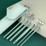 Charger l'image dans la galerie, Outil efficace de nettoyage du cérumen, 6 pièces, avec cure-oreille en spirale et Curette d'oreille, outil de soins des oreilles pour un usage quotidien
